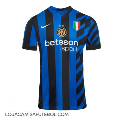 Camisa de Futebol Inter Milan Equipamento Principal 2024-25 Manga Curta